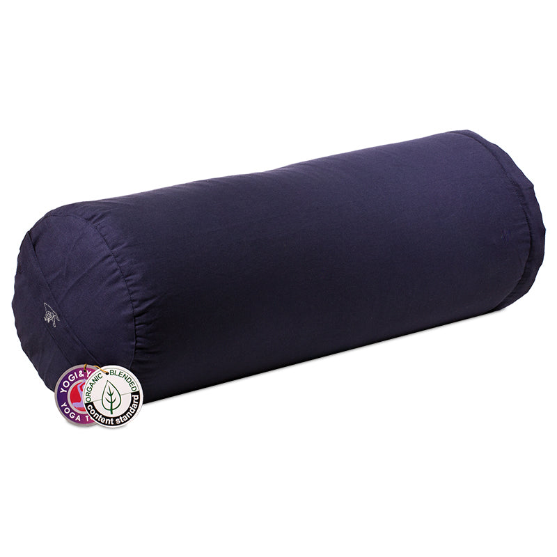 Bolster donker blauw biokatoen (OCS)