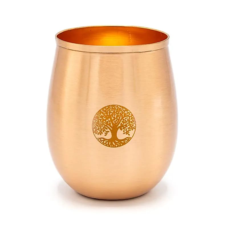 Koperen drinkbeker tree of life 350ml.