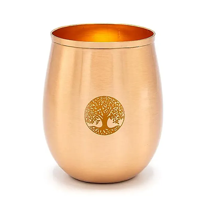 Koperen drinkbeker tree of life 350ml.