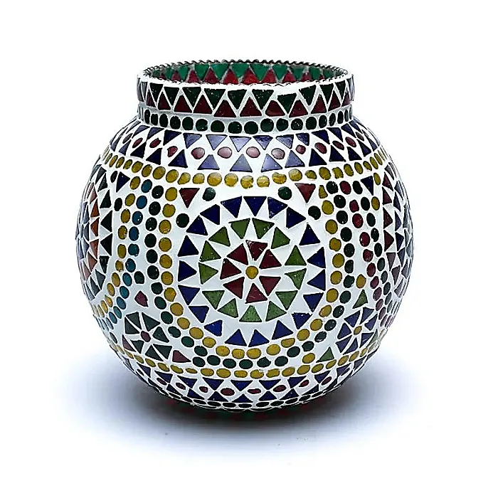 Mozaïek Theelichthouder 18 cm.