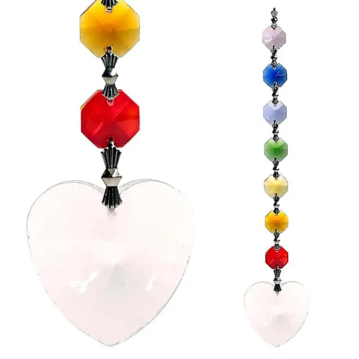 Metta (RK-E2 hart) Feng Shui chakrakristallen -- 20 cm