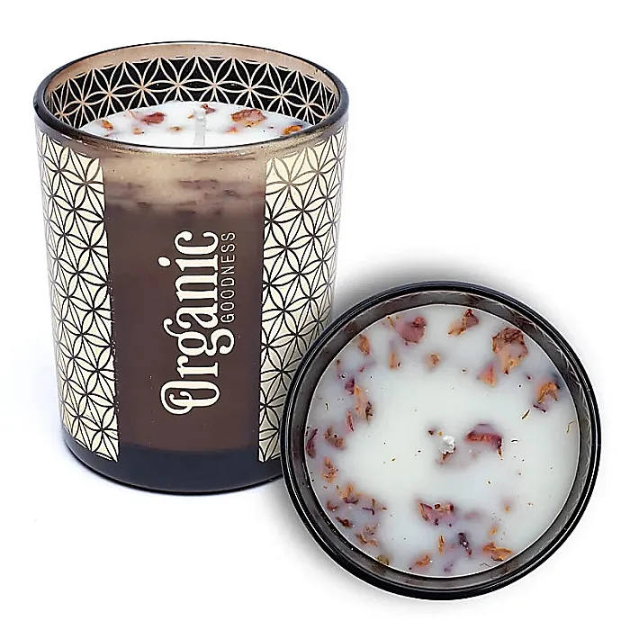 - Organic Goodness geurkaars Roos & Geranium