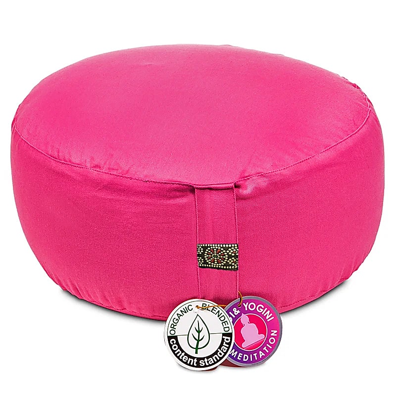 Meditatiekussen Roze Bio katoen