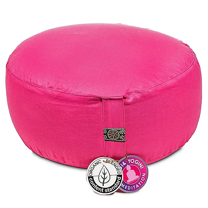 Meditatiekussen Roze Bio katoen