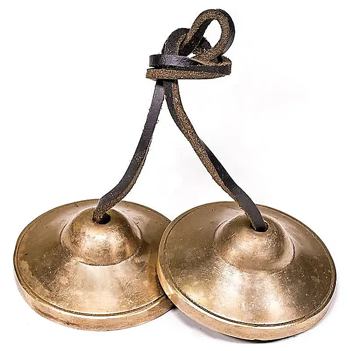 19130 Tingsha messing glad 6 cm