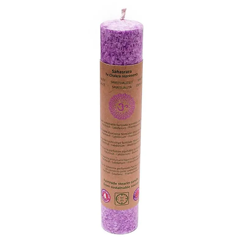 Geurkaars taper chakra 7