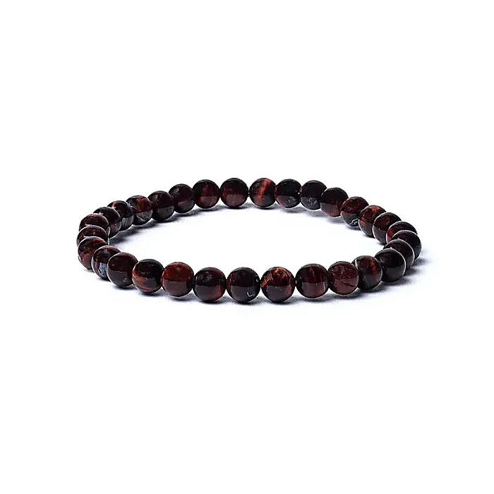 12657 AB-S32 -  Armband rode tijgeroog