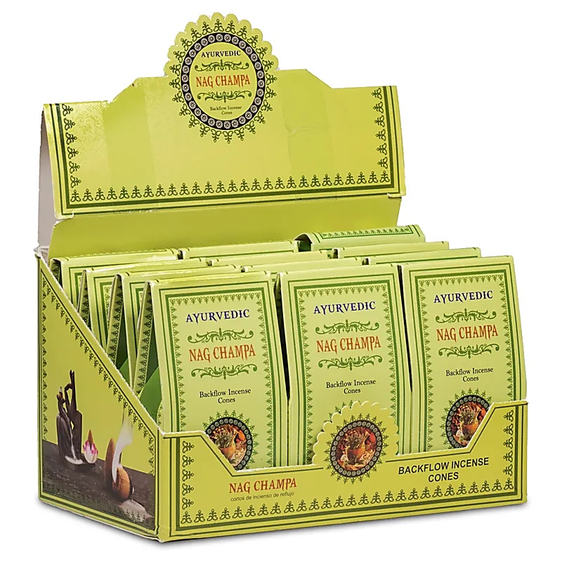 64524 Ayurvedische Nag Champa backflow wierookkegels