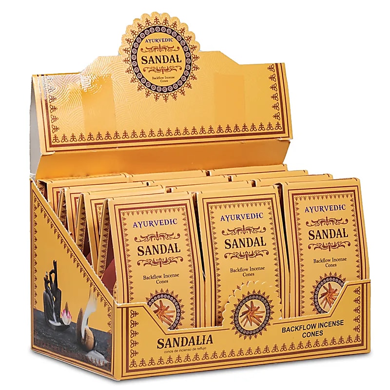 64521 Ayurvedische Sandelhout backflow wierookkegels