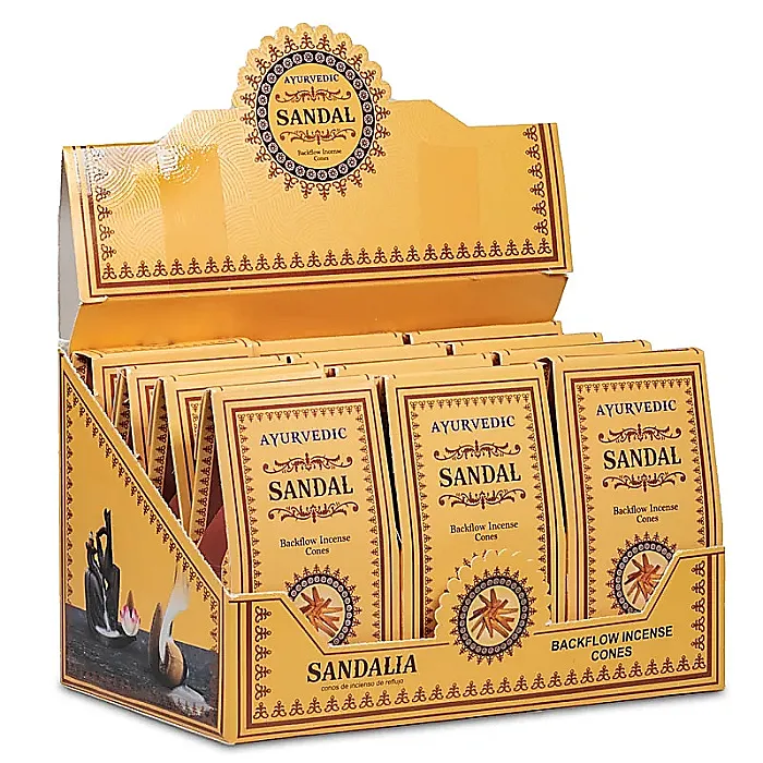 64521 Ayurvedische Sandelhout backflow wierookkegels