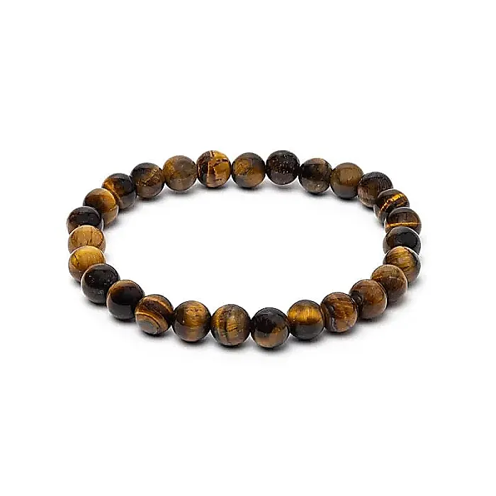 12719 Armband voor brede pols met tijgeroog