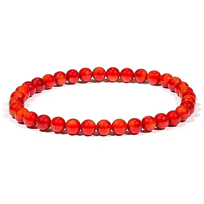 AB-S23 Bamboe Koraal Armband ronde kraal