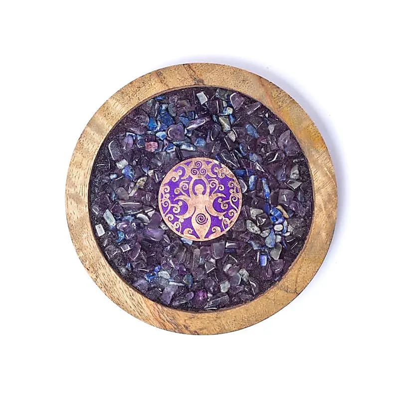 Oplaadplaat  Goddess, Amethist & Lapis Lazuli