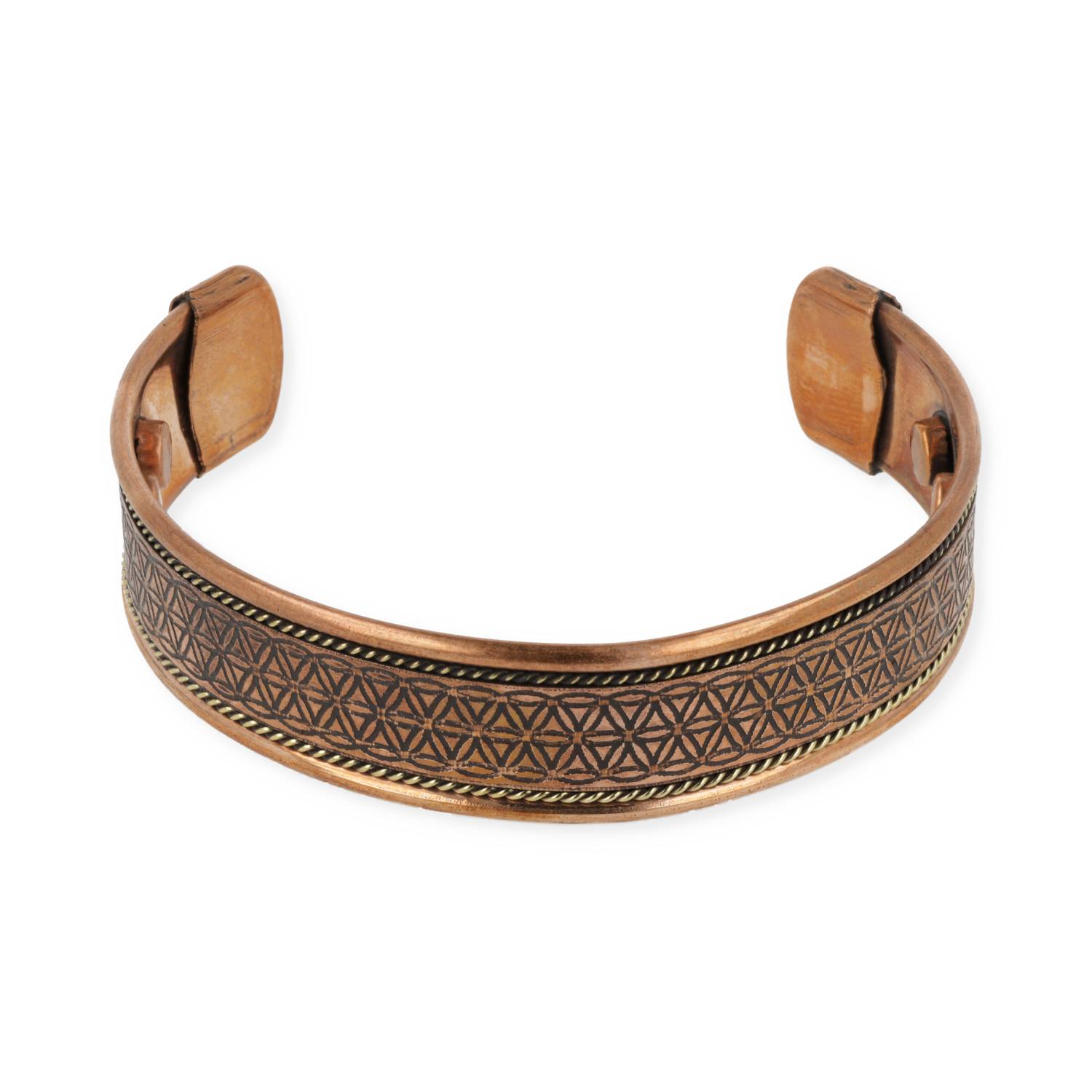 Koperen healing Armband breed