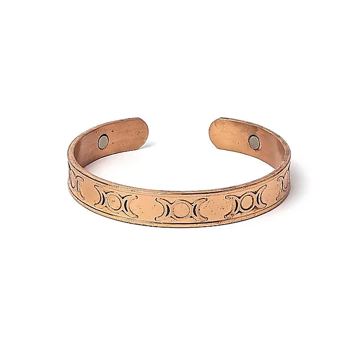 Armband koper maanfasen magnetisch