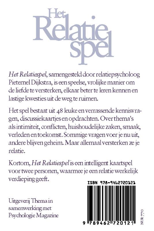 Het relatiespel - Dijkstra foto 2