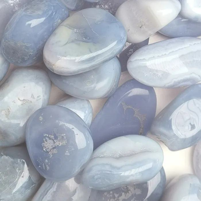 Chalcedoon - trommelsteen
