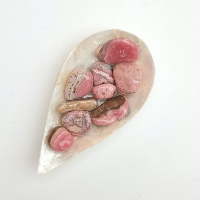 Rhodochrosiet - trommelsteen foto 2