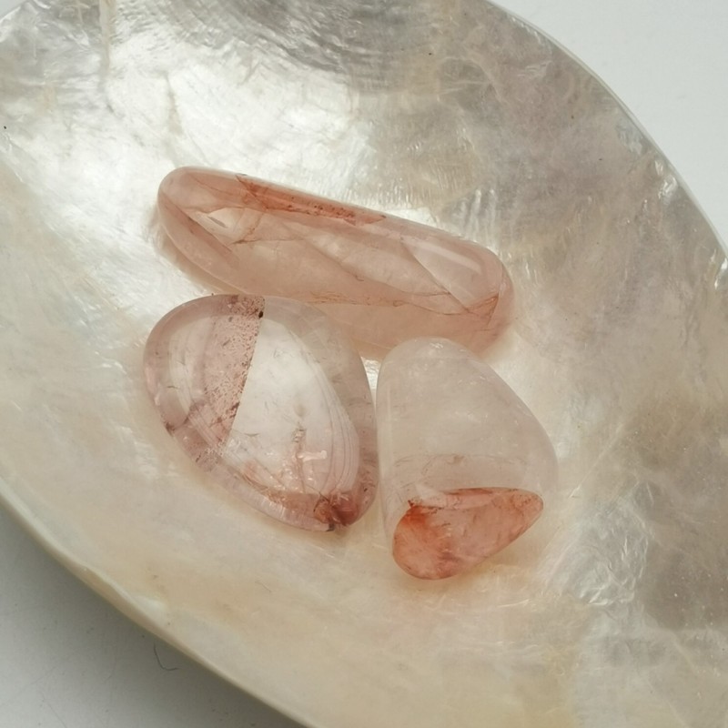 Hematoïdekwarts (Red Healer) - trommelsteen