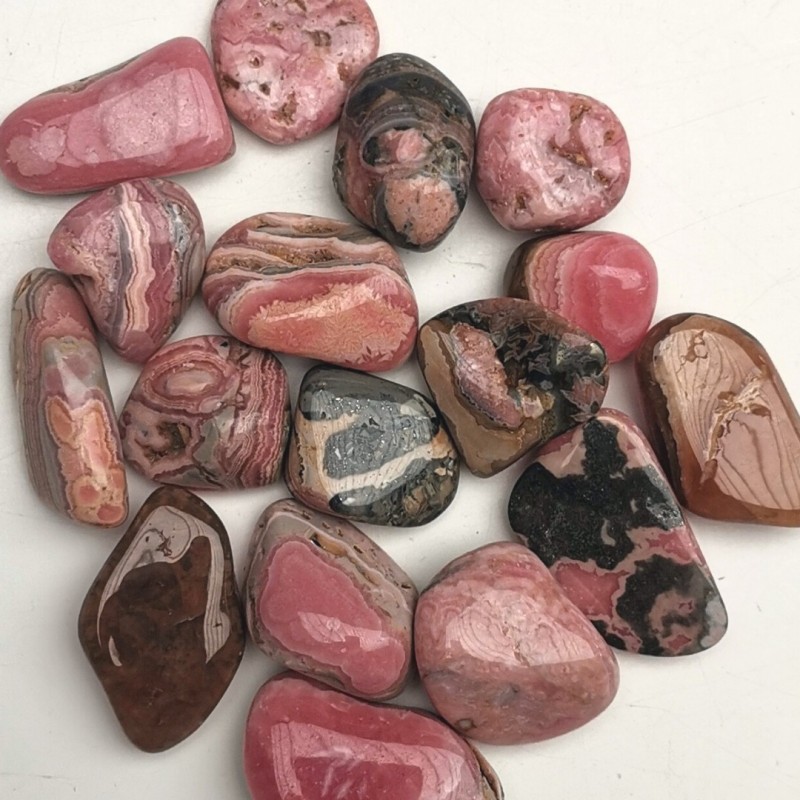 Rhodochrosiet - trommelsteen foto 5