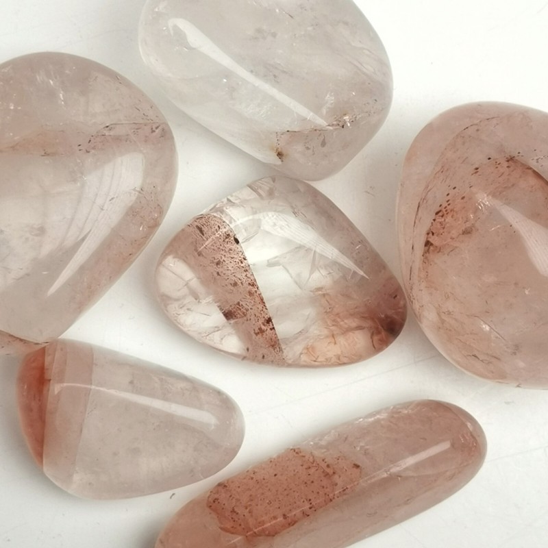 Hematoïdekwarts (Red Healer) - trommelsteen foto 2