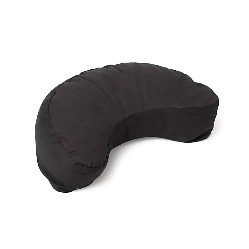 8362 Meditatiekussen halve maan Bio 12 cm zwart