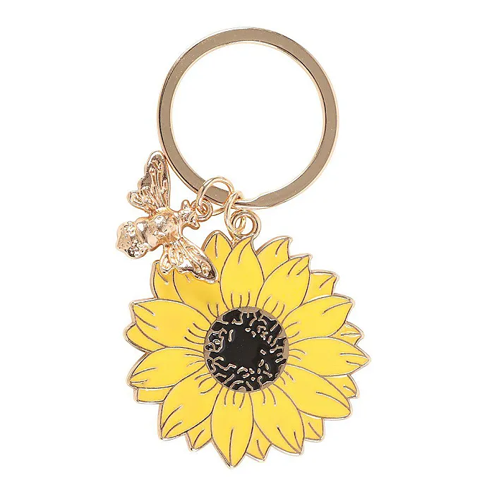 21183 Zonnebloem sleutelhanger