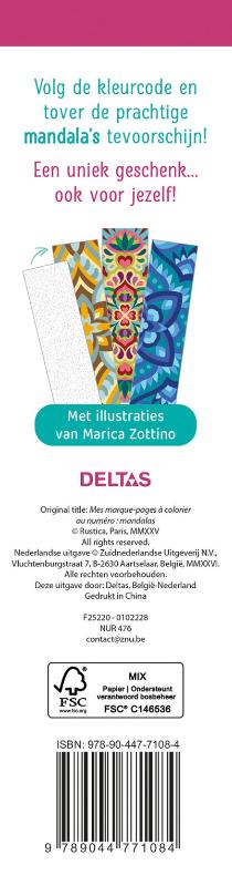 De mooiste boekenleggers om in te kleuren op nummer - mandala's foto 2