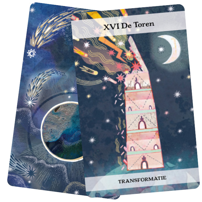 Maan en sterren tarot  NL- Wallace J. foto 3