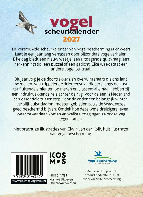 Vogelscheurkalender 2027 foto 2
