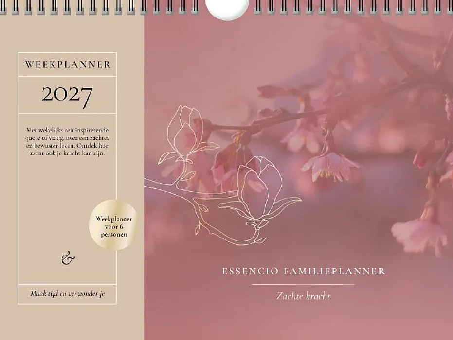 Essencio Familieplanner 2027 Ingenaaid Zachte kracht Essencio