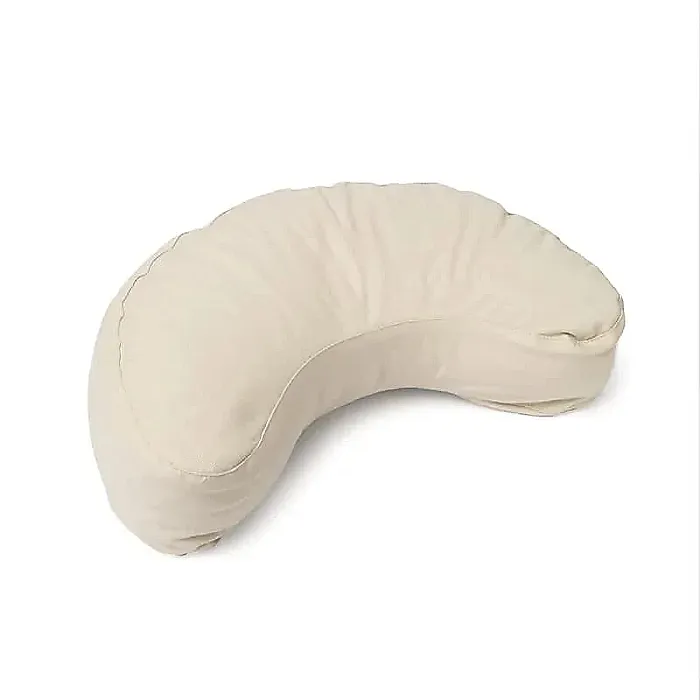 8350 Meditatiekussen halve maan Bio 12 cm Beige