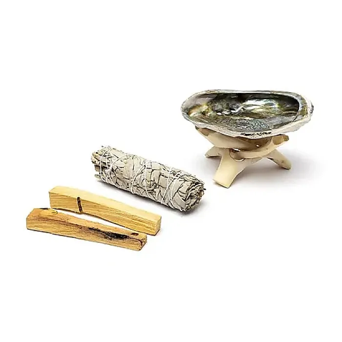 5290 Smudge set witte salie & palo santo