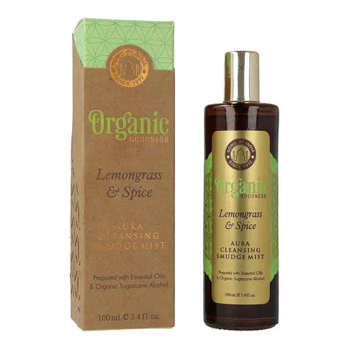 64920 Smudge room spray Organic Goodness Citroengras & Specerijen