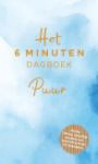 6 Minuten dagboek PUUR - Blauw