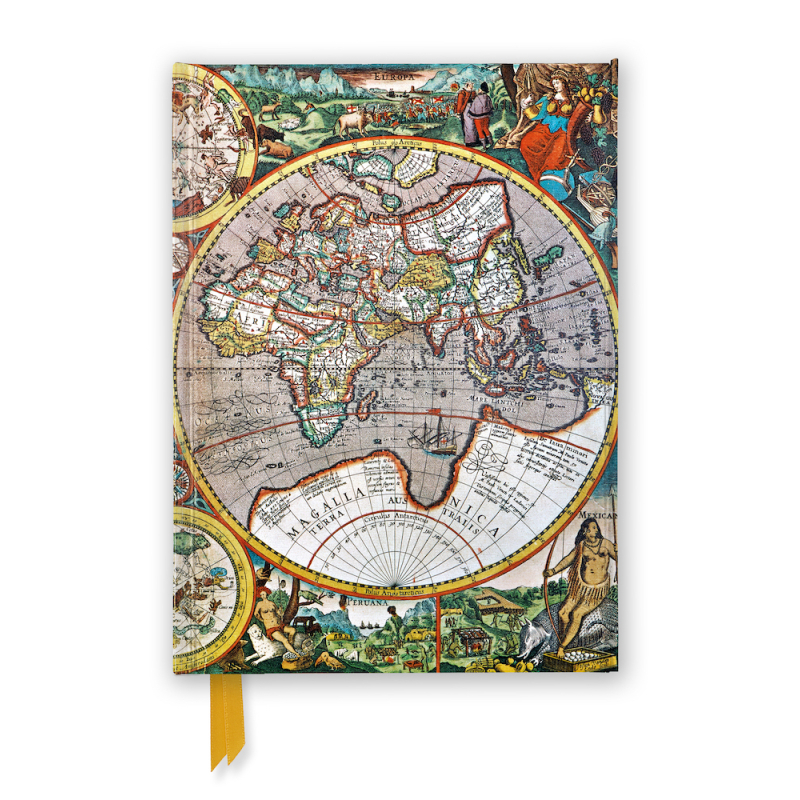 A5 Map of the world: Antique