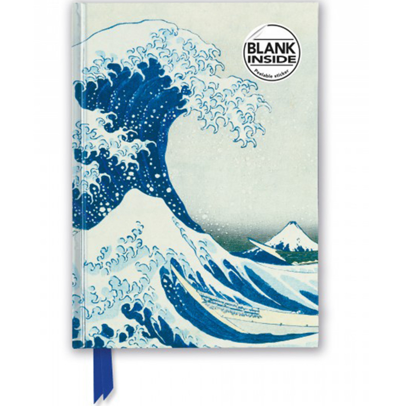 A5 Blank Hard cover Hokusai - The great wave