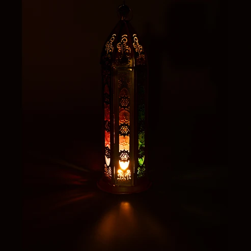 1946 Sfeerlicht oosters goudkleurig 7 Chakra's foto 5