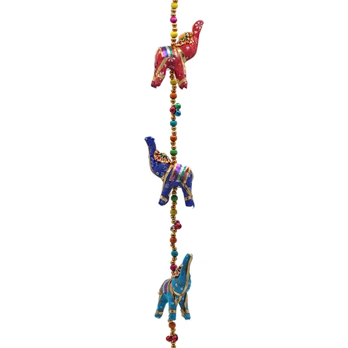 Nr.9 Decoratieve slinger olifantjes katoen foto 4