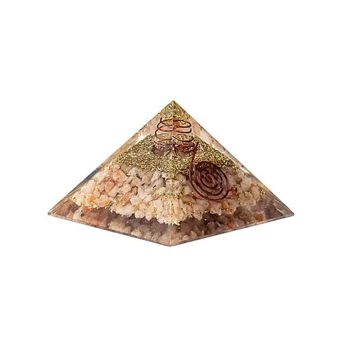 Orgoniet piramide zonnesteen met zon foto 2