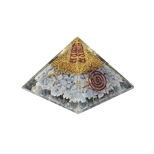Orgoniet piramide angeliet met engelenvleugels foto 2