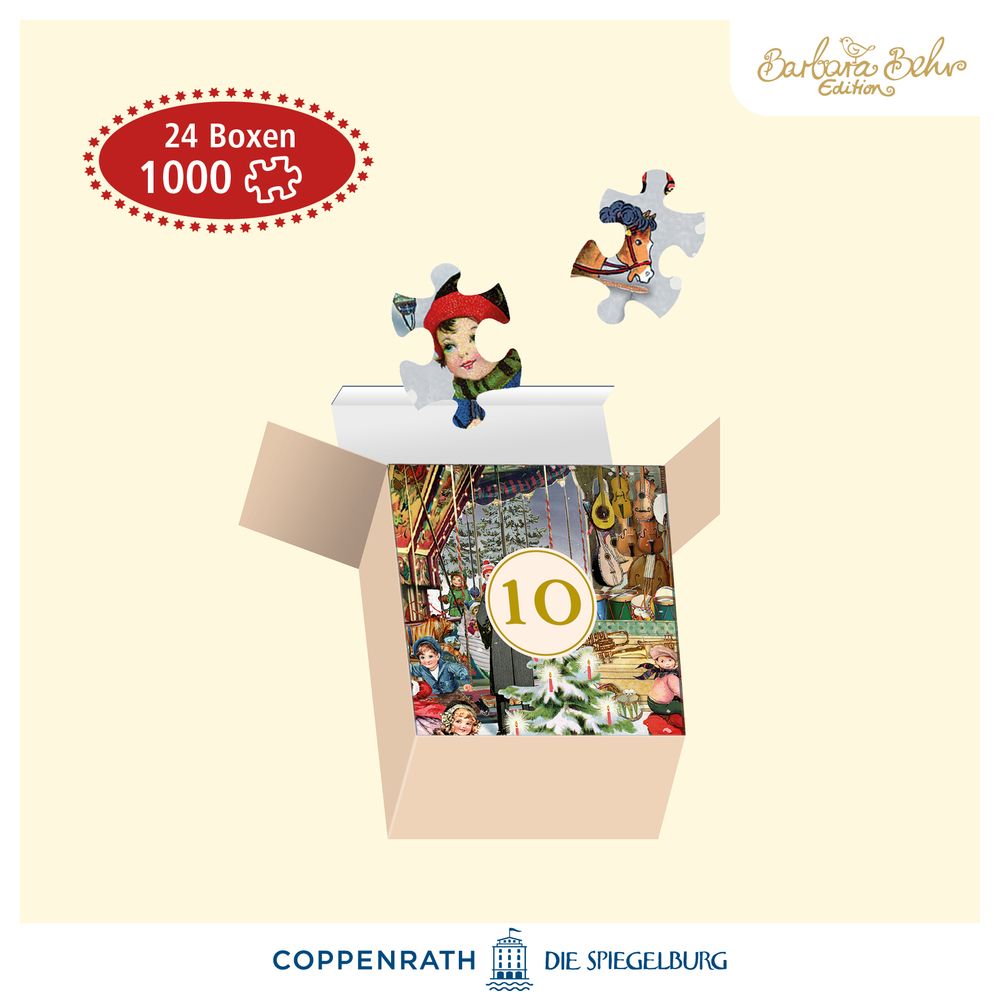 Nostalgische kerstmarkt, puzzel-adventskalender foto 2