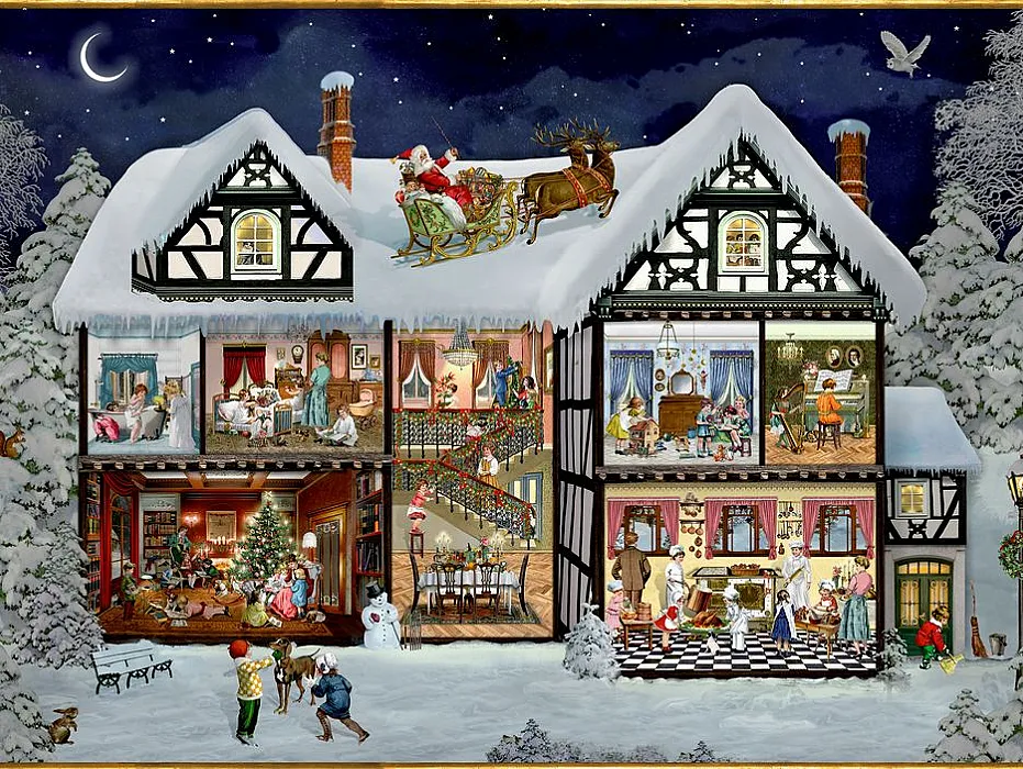 Puzzel: In het Adventshuis