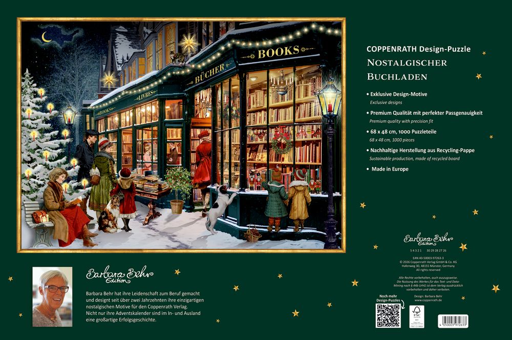 Puzzel: Nostalgische Boekhandel - B. Behr foto 2