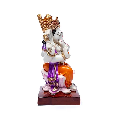 99980 - Ganesha op lotustroon foto 2
