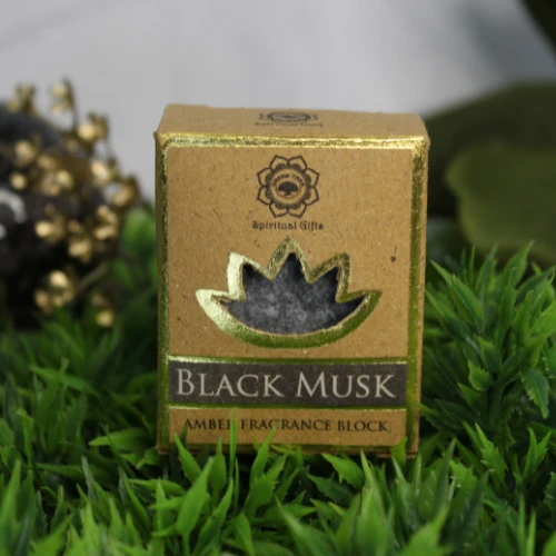 Amberblokje Black musk