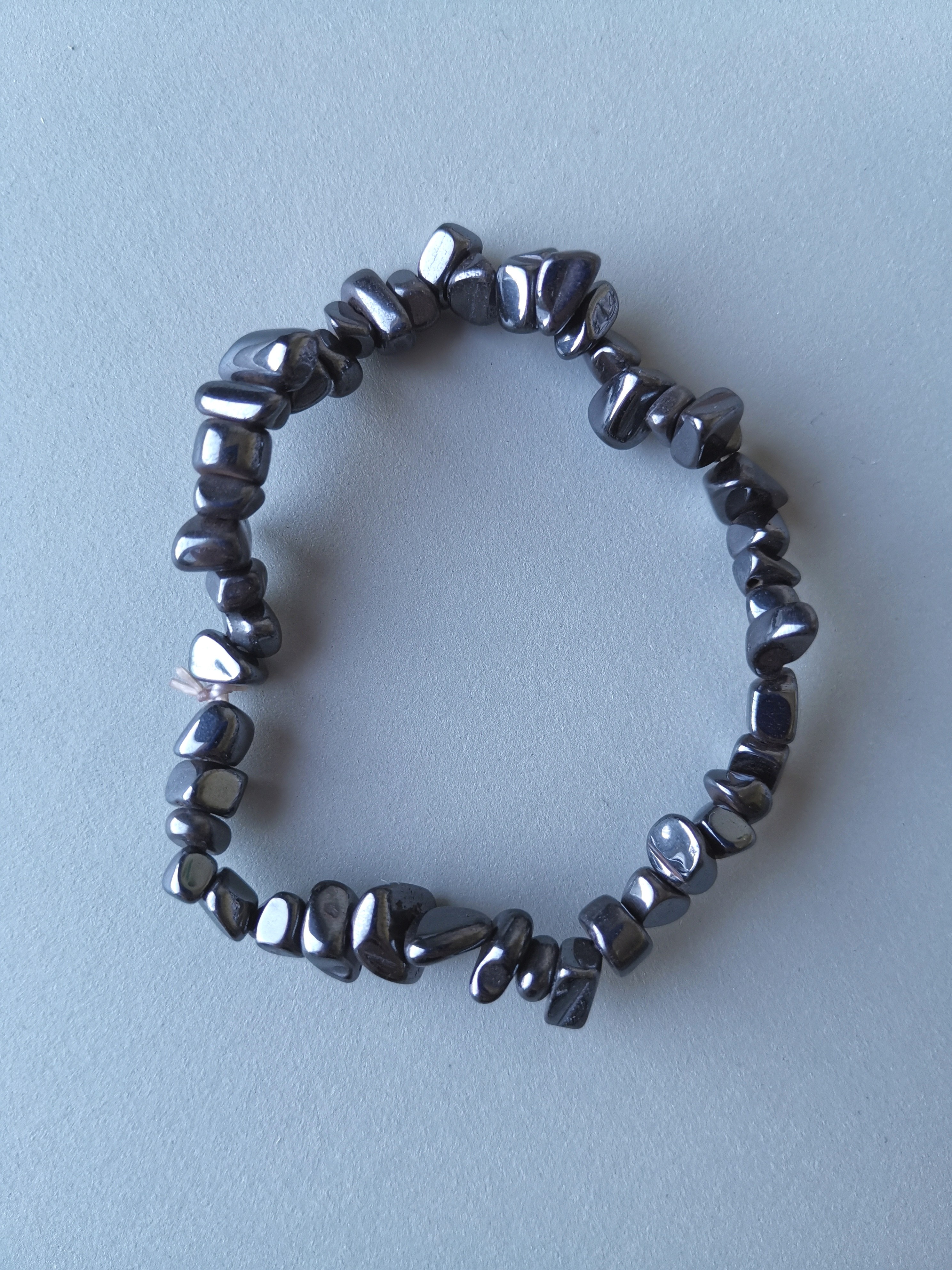 Splitarmband met hematiet