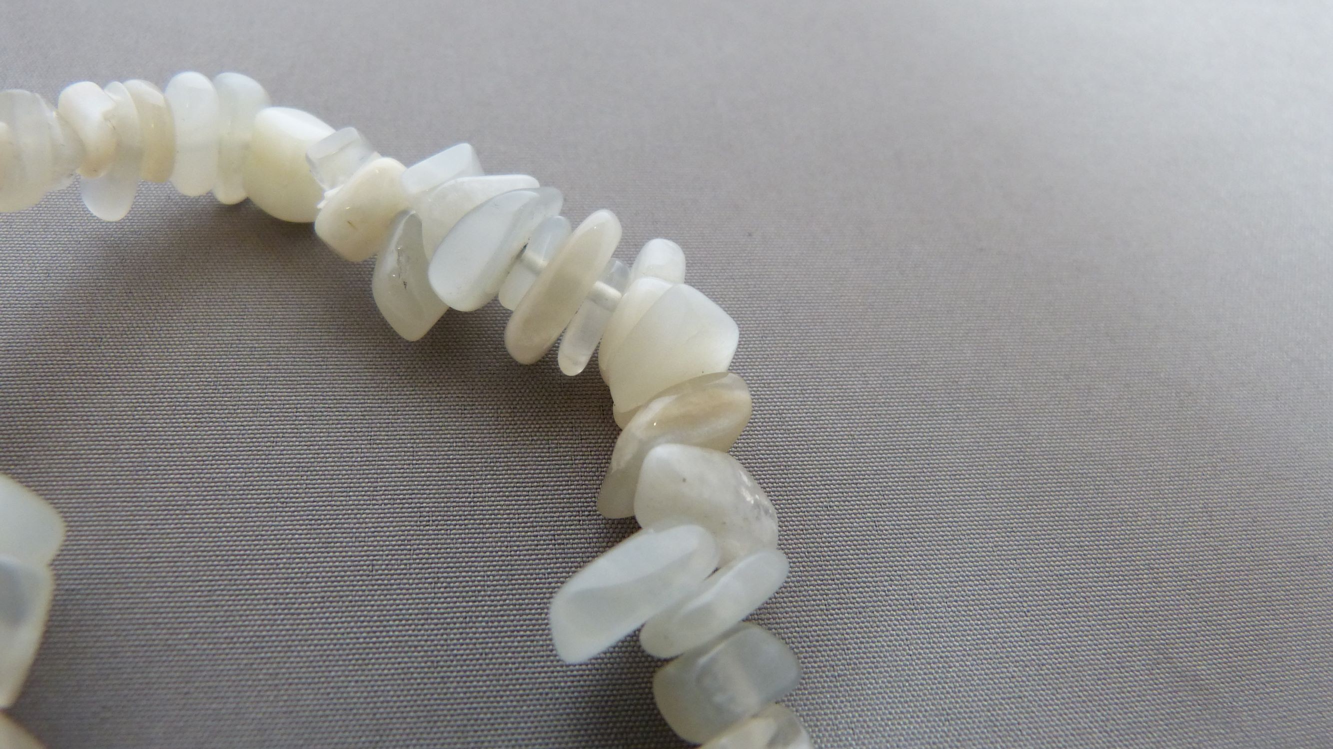 Splitarmband met  Witte Maansteen foto 2