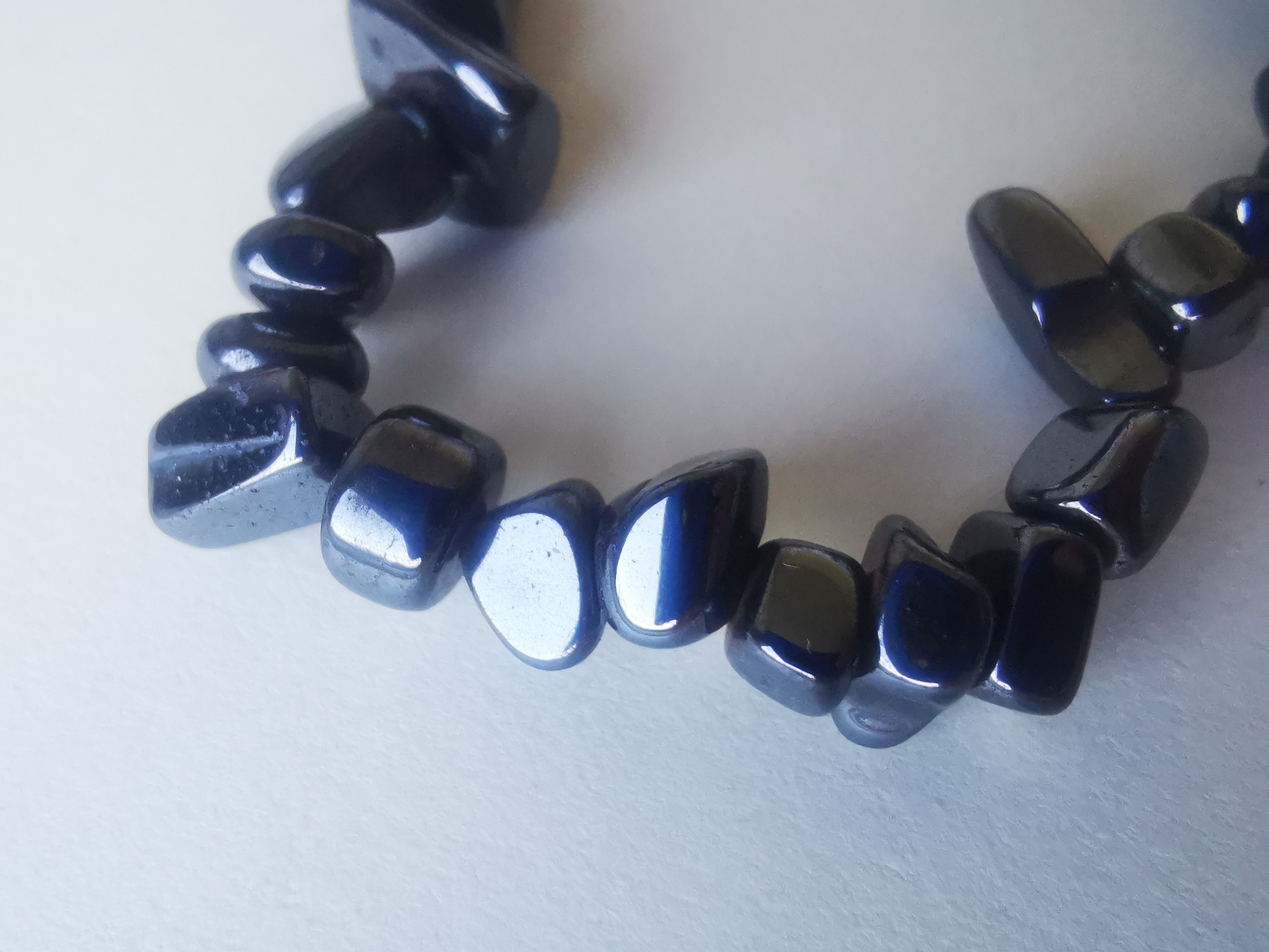 Splitarmband met hematiet foto 2